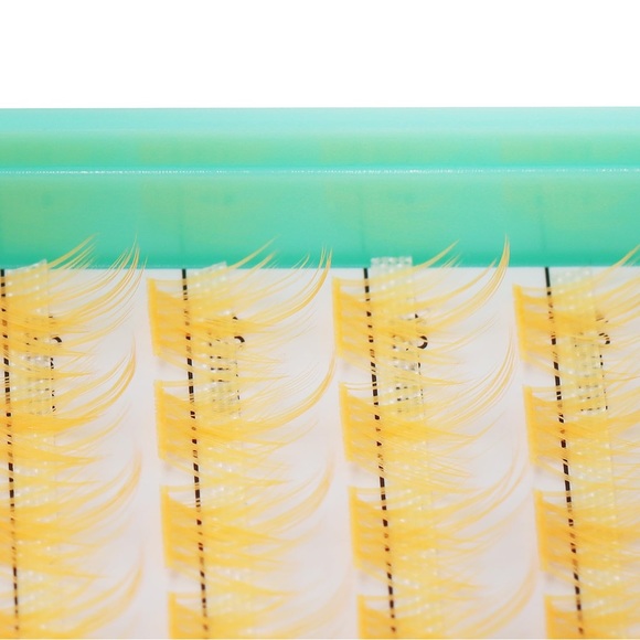 336 Clusters D Curl 10-12-14-16mm Mixed Color Black+Orange+Rose+Yellow Colorful - Picture 3 of 8